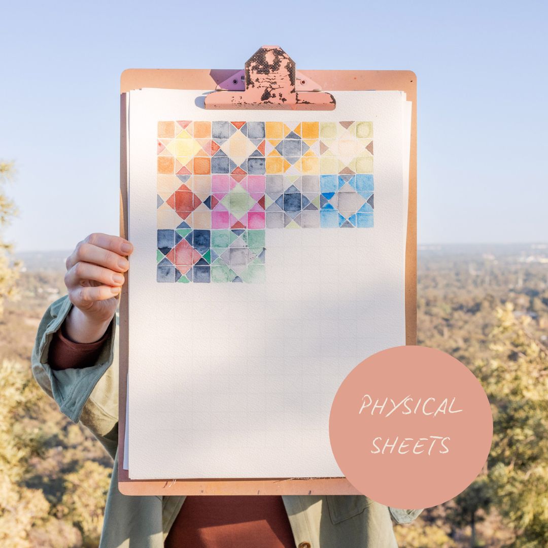 Watercolour Quilt Tracker - Physical Templates