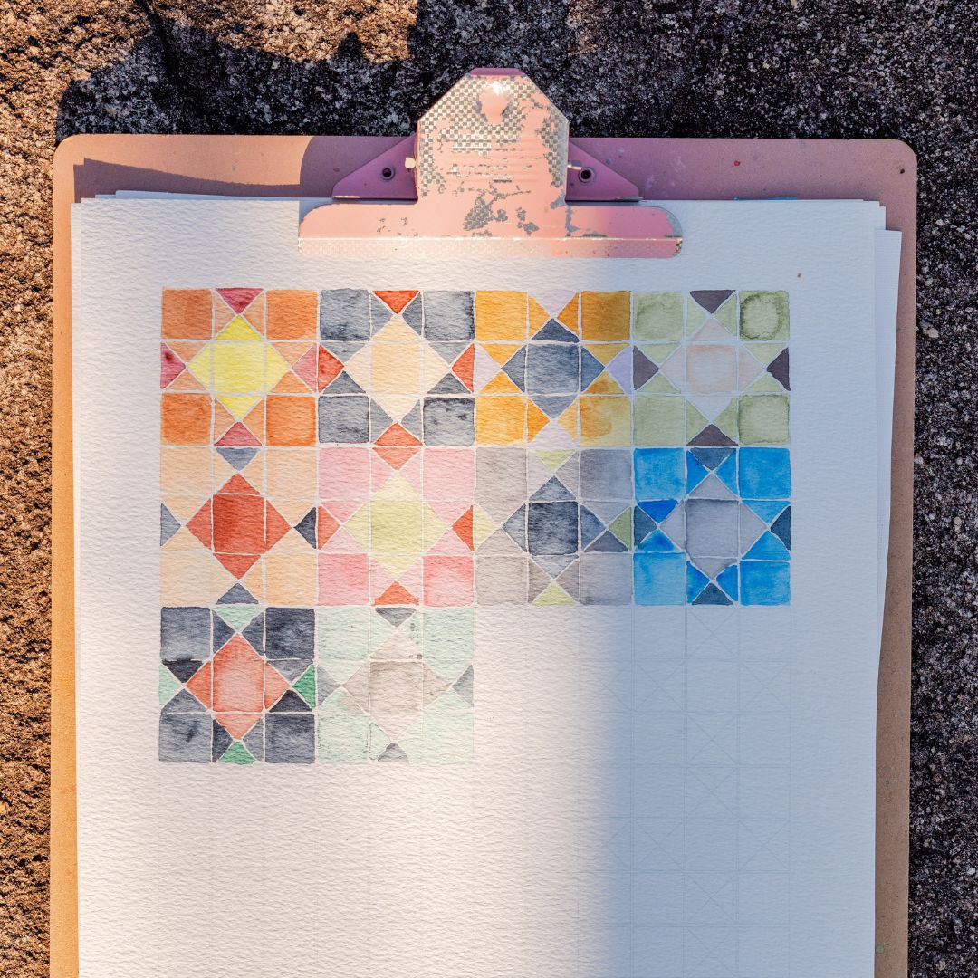 Watercolour Quilt Tracker - Digital Download