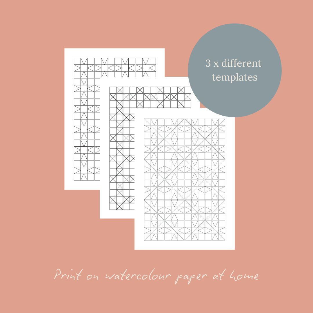 Watercolour Quilt Tracker - Digital Download